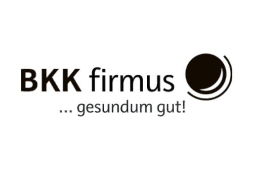 Logo der BKK mit Schriftzug „Gesundheitsreport“ auf dunklem Hintergrund